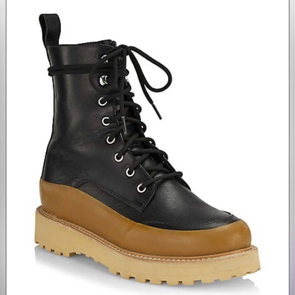 Ulla Johnson, Etna Leather Lace-Up Boots
